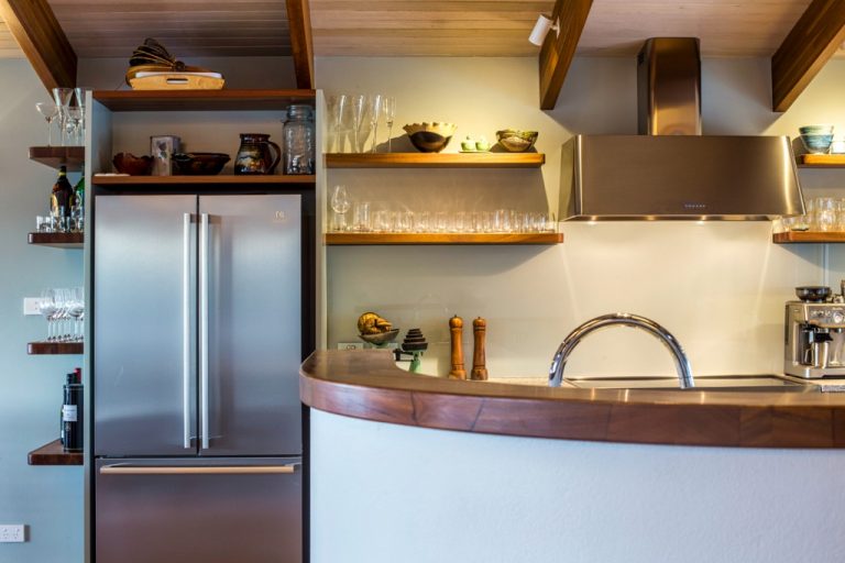 Timber finished kitchen by DRK Kitchens